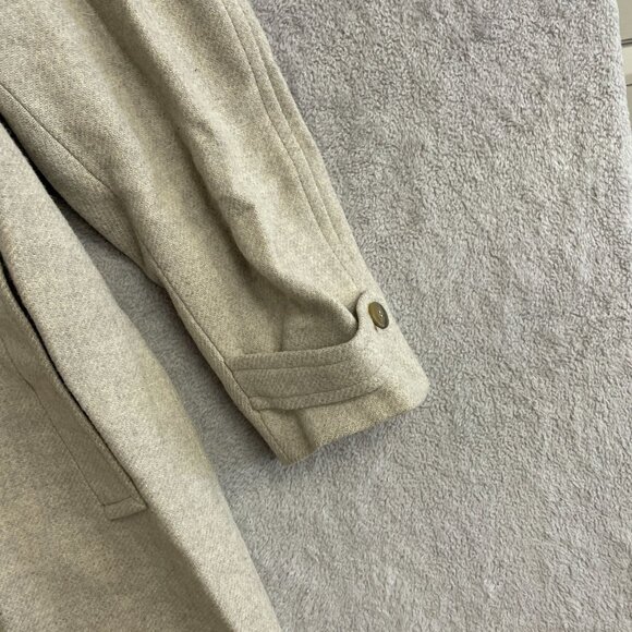 Pendleton Men's Size 40 100% Virgin Wool Long Pea Coat Made In USA Beige - Picture 6 of 10